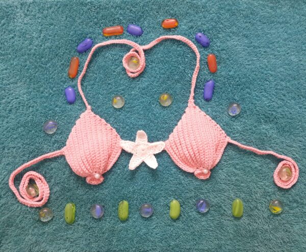 Little Mermaid Bikini Top (for 7-8 yrs)