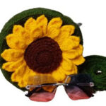 Charming Sunflower Crochet Bag - Side View