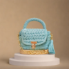 Mint Green T-Shirt Yarn Handbag